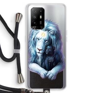 CaseCompany Child Of Light: Oppo A94 5G Transparant Hoesje met koord