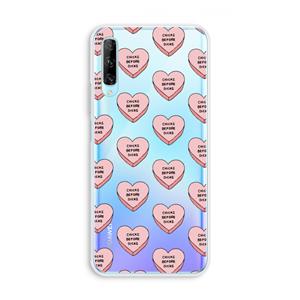 CaseCompany Chicks before dicks: Huawei P Smart Pro Transparant Hoesje