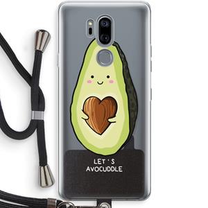 CaseCompany Avocuddle: LG G7 Thinq Transparant Hoesje met koord