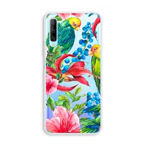CaseCompany Papegaaien: Huawei P Smart Pro Transparant Hoesje