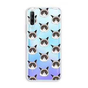 CaseCompany It's a Purrr Case: Huawei P Smart Pro Transparant Hoesje