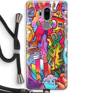 CaseCompany Dreams: LG G7 Thinq Transparant Hoesje met koord