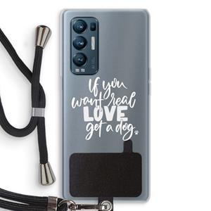 CaseCompany Partner in crime: Oppo Find X3 Neo Transparant Hoesje met koord