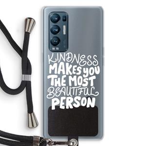 CaseCompany The prettiest: Oppo Find X3 Neo Transparant Hoesje met koord