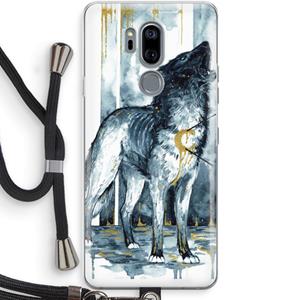 CaseCompany Bleeding Soul: LG G7 Thinq Transparant Hoesje met koord