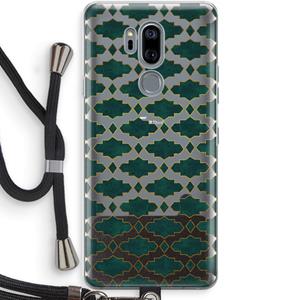 CaseCompany Moroccan tiles: LG G7 Thinq Transparant Hoesje met koord