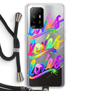 CaseCompany Loves: Oppo A94 5G Transparant Hoesje met koord