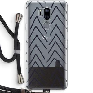CaseCompany Marrakech Arrows: LG G7 Thinq Transparant Hoesje met koord