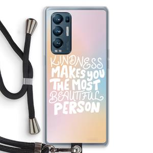 CaseCompany The prettiest: Oppo Find X3 Neo Transparant Hoesje met koord