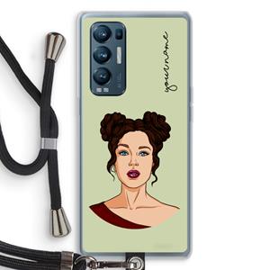 CaseCompany Pop-Art Creator: Oppo Find X3 Neo Transparant Hoesje met koord