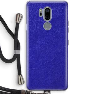 CaseCompany Majorelle Blue: LG G7 Thinq Transparant Hoesje met koord