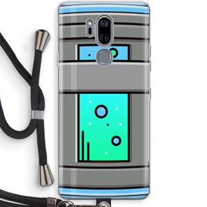 CaseCompany Chug Bottle: LG G7 Thinq Transparant Hoesje met koord