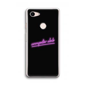 CaseCompany Vice Black: Google Pixel 3 Transparant Hoesje