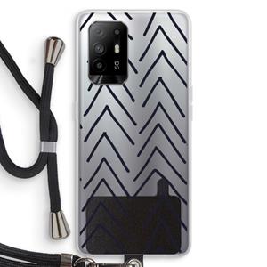 CaseCompany Marrakech Arrows: Oppo A94 5G Transparant Hoesje met koord