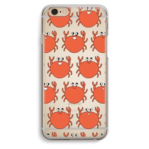 CaseCompany Krab: iPhone 6 / 6S Transparant Hoesje