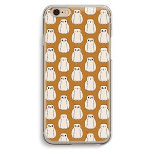 CaseCompany Uilen: iPhone 6 / 6S Transparant Hoesje