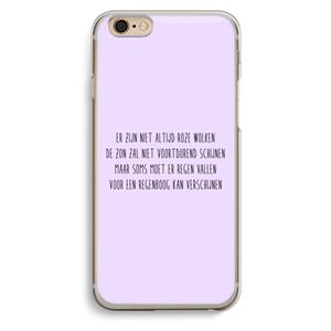 CaseCompany Regenboog: iPhone 6 / 6S Transparant Hoesje
