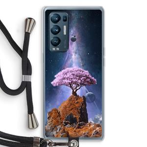 CaseCompany Ambition: Oppo Find X3 Neo Transparant Hoesje met koord