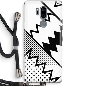 CaseCompany Pop Art #5: LG G7 Thinq Transparant Hoesje met koord