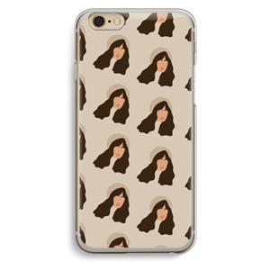 CaseCompany Bonjour mon amour: iPhone 6 / 6S Transparant Hoesje