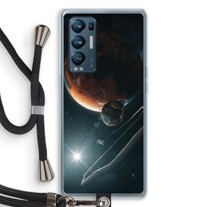 CaseCompany Mars Renaissance: Oppo Find X3 Neo Transparant Hoesje met koord