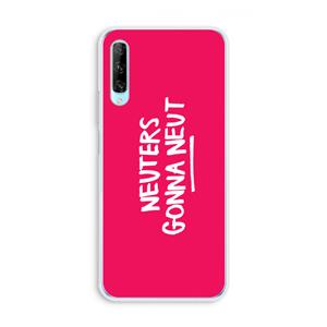 CaseCompany Neuters (roze): Huawei P Smart Pro Transparant Hoesje