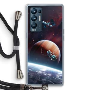 CaseCompany Examiner: Oppo Find X3 Neo Transparant Hoesje met koord