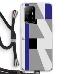 CaseCompany Gestalte 2: Oppo A94 5G Transparant Hoesje met koord