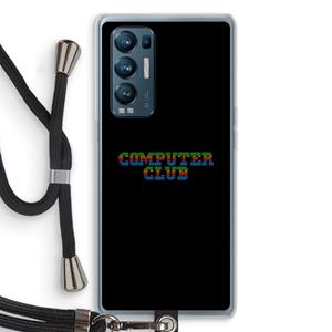 CaseCompany Retro: Oppo Find X3 Neo Transparant Hoesje met koord