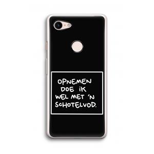 CaseCompany Schotelvod: Google Pixel 3 Transparant Hoesje