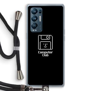 CaseCompany Hello: Oppo Find X3 Neo Transparant Hoesje met koord