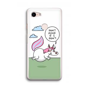 CaseCompany Unicorn: Google Pixel 3 Transparant Hoesje
