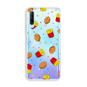 CaseCompany Chicken 'n Fries: Huawei P Smart Pro Transparant Hoesje