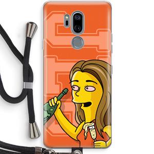 CaseCompany Jamie Lee Simpson: LG G7 Thinq Transparant Hoesje met koord