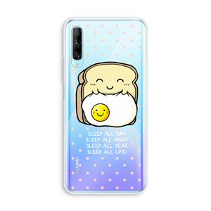 CaseCompany Sleep All Day: Huawei P Smart Pro Transparant Hoesje