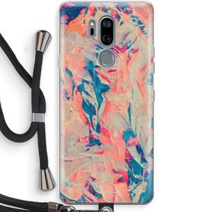 CaseCompany Alone: LG G7 Thinq Transparant Hoesje met koord