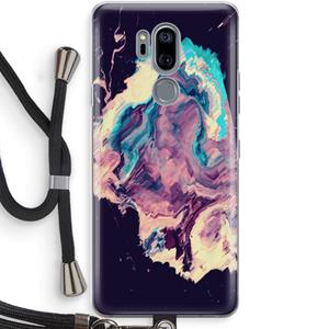 CaseCompany Cosmic Silence: LG G7 Thinq Transparant Hoesje met koord