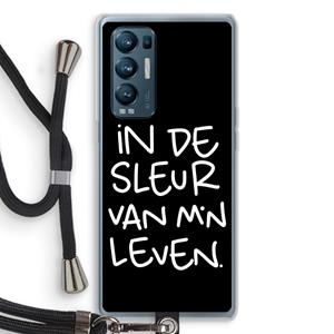 CaseCompany De Sleur: Oppo Find X3 Neo Transparant Hoesje met koord