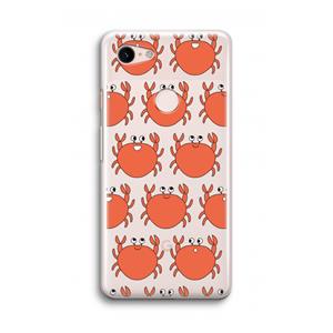 CaseCompany Krab: Google Pixel 3 Transparant Hoesje