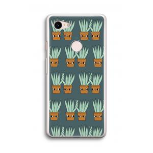 CaseCompany Sansevieria: Google Pixel 3 Transparant Hoesje