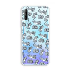 CaseCompany Poezen: Huawei P Smart Pro Transparant Hoesje
