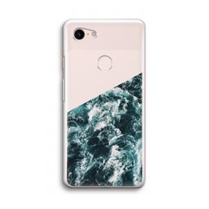 CaseCompany Zee golf: Google Pixel 3 Transparant Hoesje