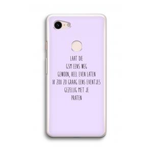 CaseCompany GSM: Google Pixel 3 Transparant Hoesje