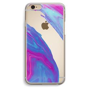 CaseCompany Zweverige regenboog: iPhone 6 / 6S Transparant Hoesje