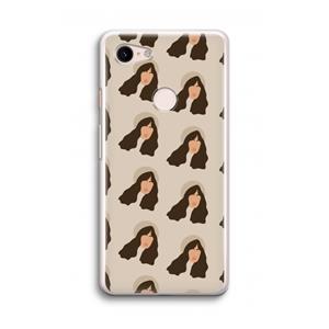 CaseCompany Bonjour mon amour: Google Pixel 3 Transparant Hoesje