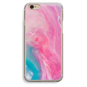 CaseCompany Roze explosie: iPhone 6 / 6S Transparant Hoesje