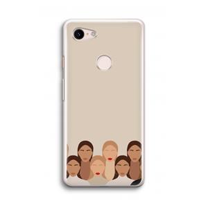 CaseCompany Girls girls girls: Google Pixel 3 Transparant Hoesje