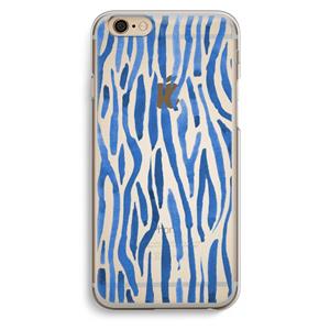 CaseCompany Blauwe nerven: iPhone 6 / 6S Transparant Hoesje