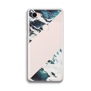 CaseCompany Golven: Google Pixel 3 Transparant Hoesje
