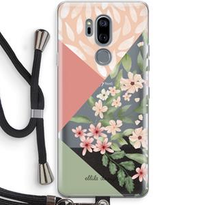 CaseCompany Sweet heaven geometrics: LG G7 Thinq Transparant Hoesje met koord